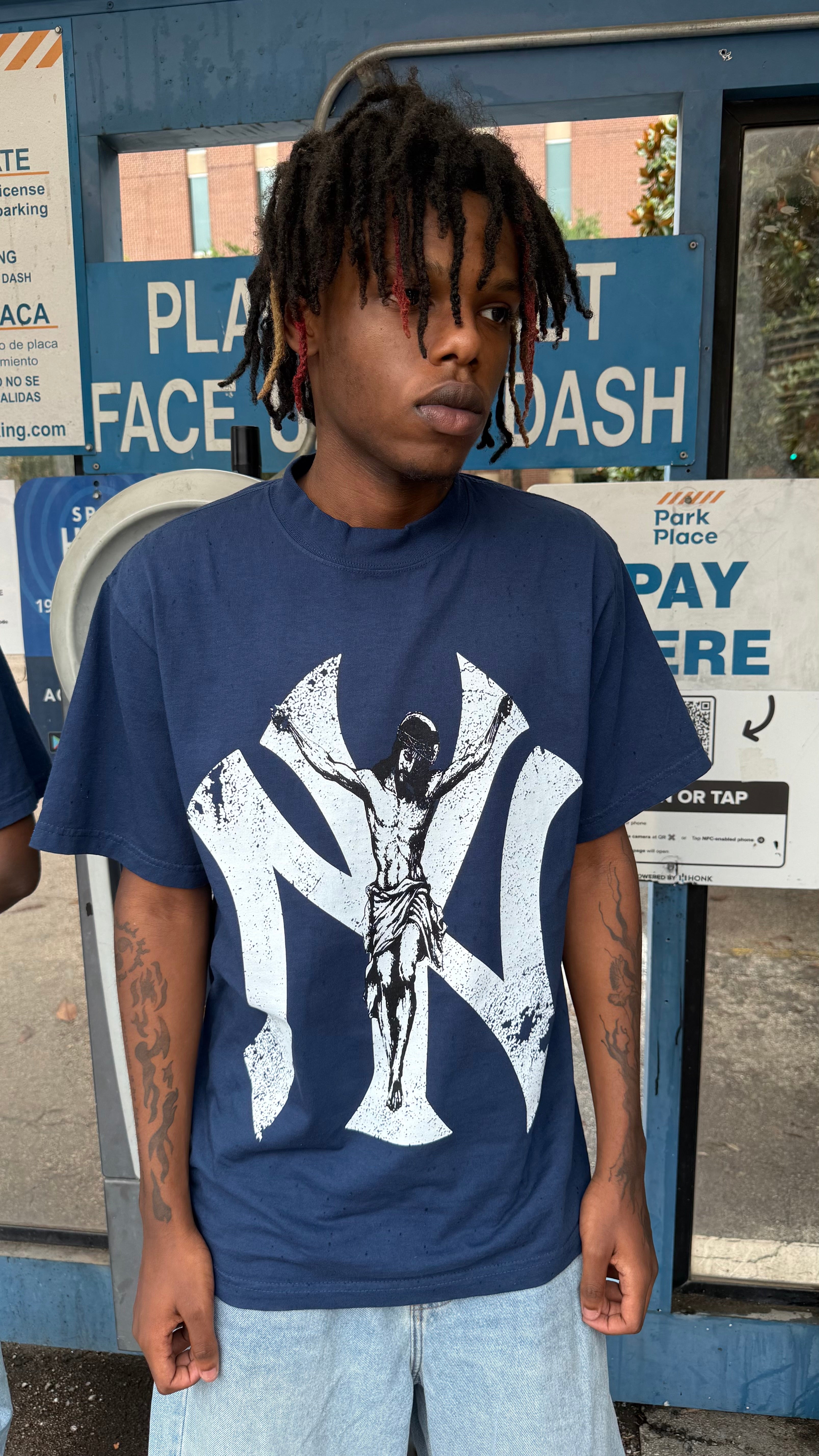 “Holy NY” Tee (Navy)